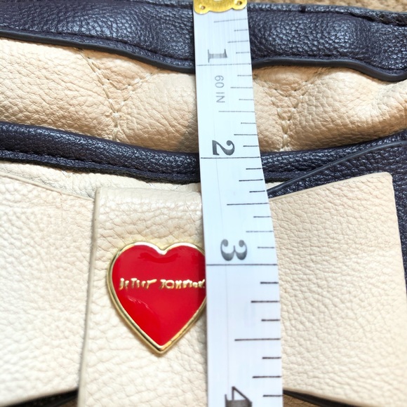 Auth Betsey Johnson White Blue Red Bow Purse Chain - Picture 4 of 13